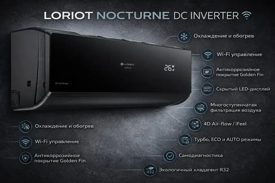 Кондиционер Loriot Nocturne DC Inverter
